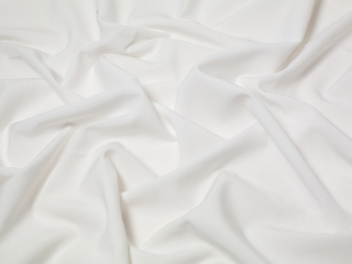 Minerva Core Range Poly Viscose Stretch Woven Suiting Fabric White
