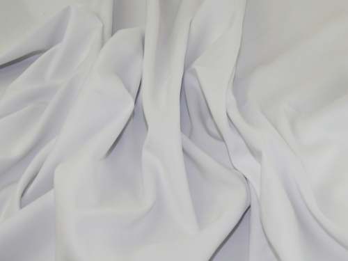 Deadstock Stretch Woven Self Lined Suiting Fabric White