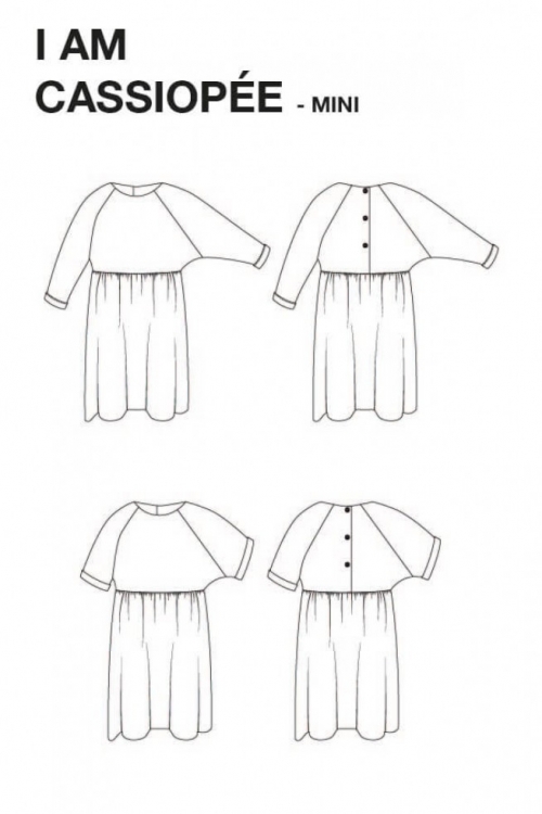 I AM Paper Sewing Pattern Kids Cassiopee Dress