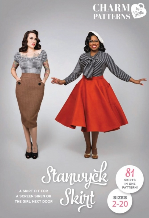 Charm Patterns Paper Sewing Pattern Stanwyck Skirt