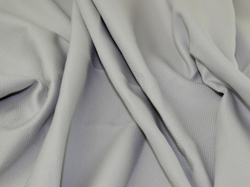 Deadstock Basket Weave Coating Fabric Silver