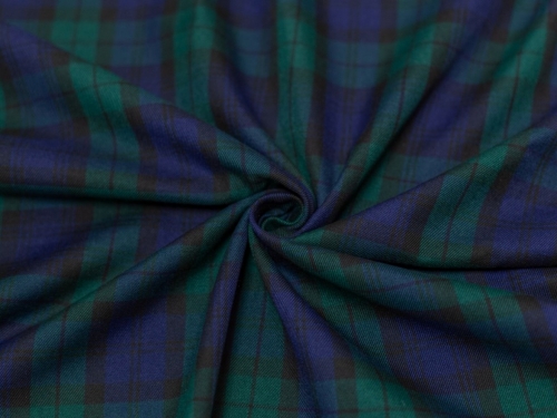 Minerva Core Range Heavy Polyester Viscose Suiting Fabric Check Design 1