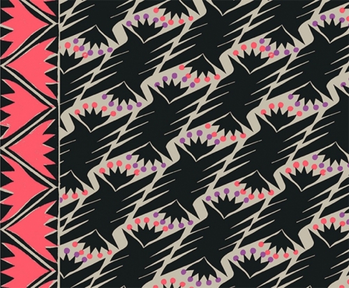 Kokka Cotton Linen Canvas Fabric Black