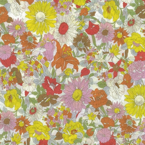 Kokka Cotton Lawn Fabric Orange