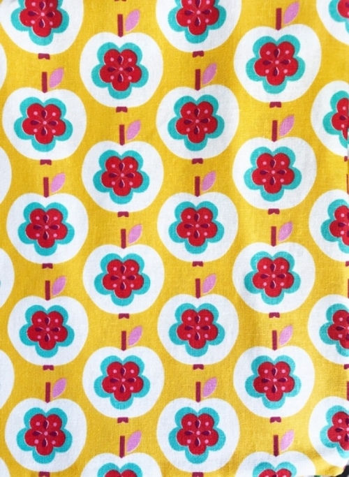 Kokka Cotton Linen Canvas Fabric Yellow