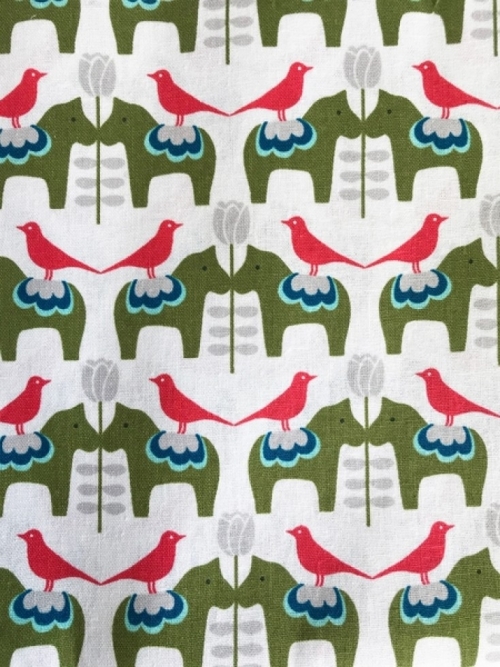 Kokka Cotton Linen Canvas Fabric White