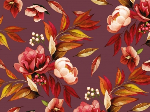 Cotton Jersey Stretch Knit Fabric Bordeaux