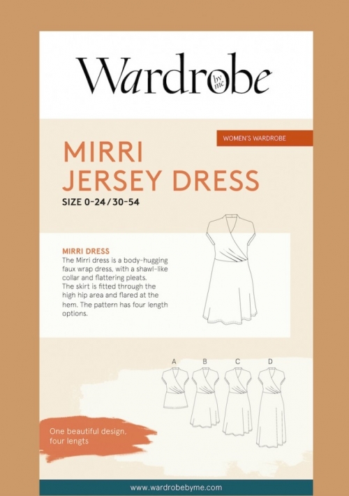 Wardrobe By Me Paper Sewing Pattern Mirri Jersey Dress