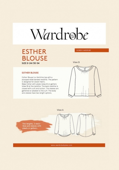 Wardrobe By Me Paper Sewing Pattern Esther Peasant Blouse