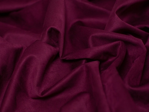 Minerva Core Range Suede Scuba Stretch Knit Fabric Dark Bordeaux