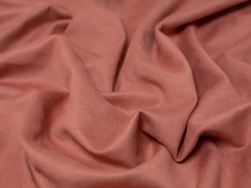 Minerva Core Range Suede Scuba Stretch Knit Fabric Dusky Rose
