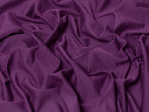 Minerva Core Range Cotton Lycra Jersey Stretch Knit Fabric Dark Purple