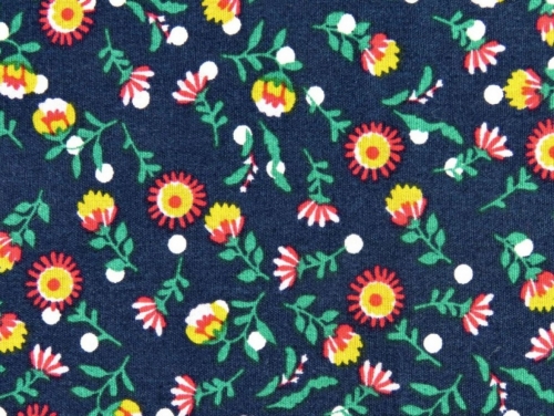 100% Cotton Poplin Fabric Navy