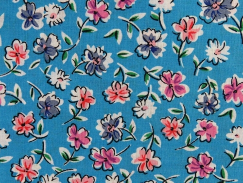100% Cotton Poplin Fabric Turquoise