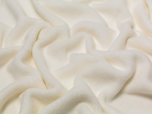 Minerva Core Range Sheepskin Cotton Fleece Fabric Cream