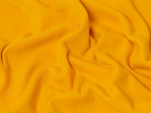 Minerva Core Range Tubular Ribbing Stretch Knit Fabric Deep Gold