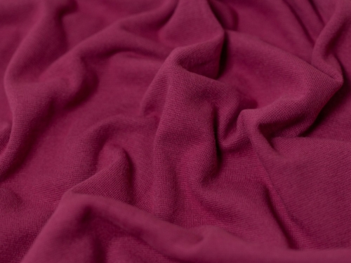 Minerva Core Range Tubular Ribbing Stretch Knit Fabric Grape