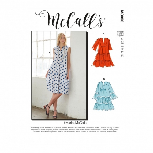 McCalls Paper Sewing Pattern 8090