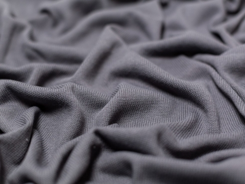 Minerva Core Range 100% Cotton Sweater Knit Stretch Fabric Grey