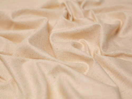 Stretch Woven Linen Blend Fabric Natural Cream