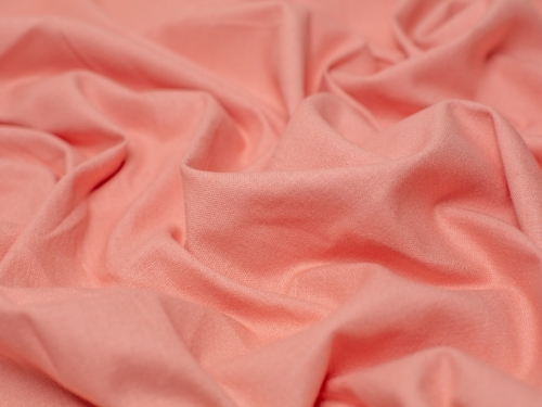 Stretch Woven Linen Blend Fabric Light Coral