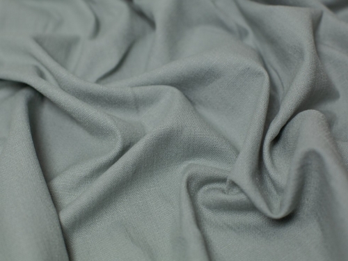 Stretch Woven Linen Blend Fabric Pastel Green