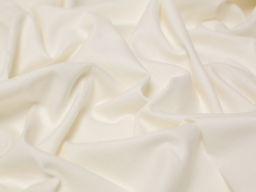 Stretch Woven Linen Blend Fabric Cream