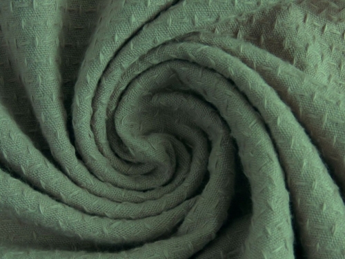 Cotton Woven Jacquard Fabric Green