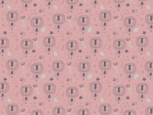 100% Cotton Poplin Fabric Rose