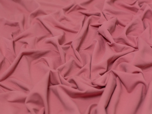 Minerva Core Range Medium Loop Back French Terry Stretch Knit Fabric Dusky Rose