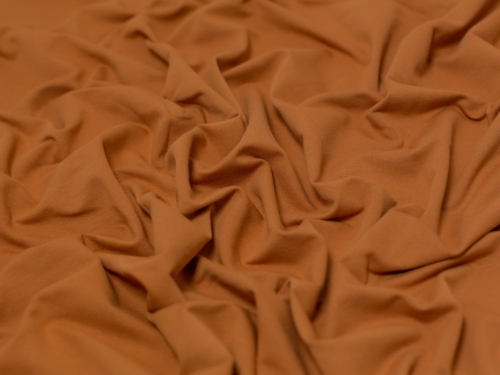 Minerva Core Range Medium Loop Back French Terry Stretch Knit Fabric Ginger