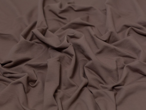 Minerva Core Range Medium Loop Back French Terry Stretch Knit Fabric Taupe