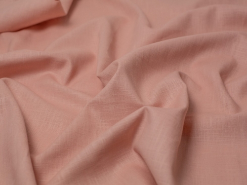 Minerva Core Range Mill Washed 100% Linen Fabric Rose Pink