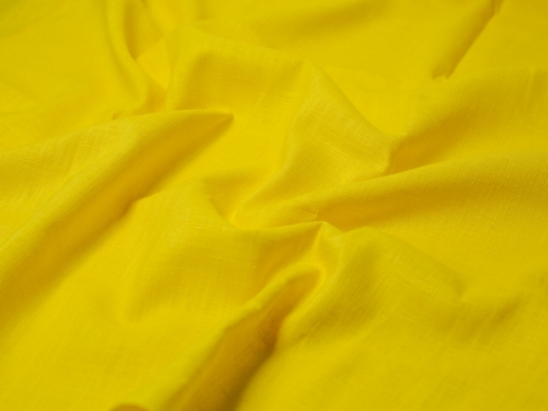 Minerva Core Range Mill Washed 100% Linen Fabric Yellow