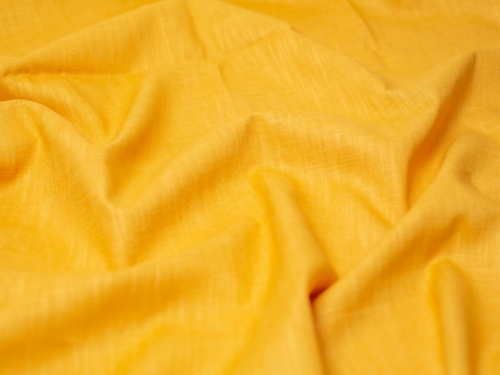 Minerva Core Range Mill Washed 100% Linen Fabric Ochre