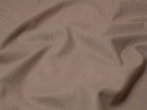 Minerva Core Range Mill Washed 100% Linen Fabric Camel