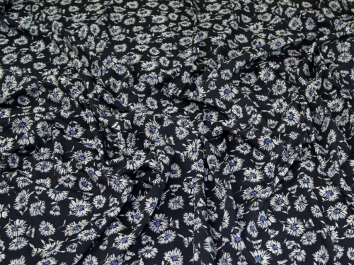 John Kaldor Hermione Crepe Fabric Navy