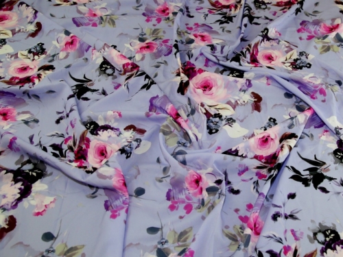 John Kaldor Hermione Crepe Fabric Lilac