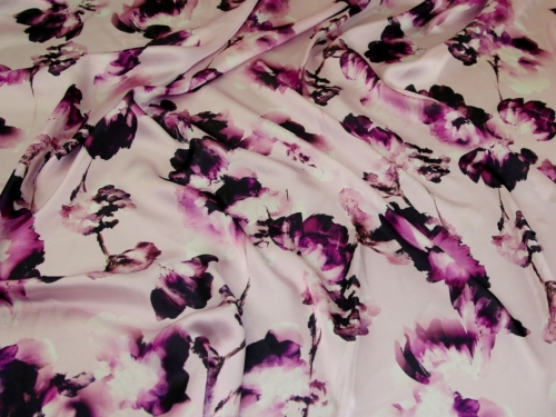 John Kaldor Paris Charmeuse Silky Satin Fabric Pink