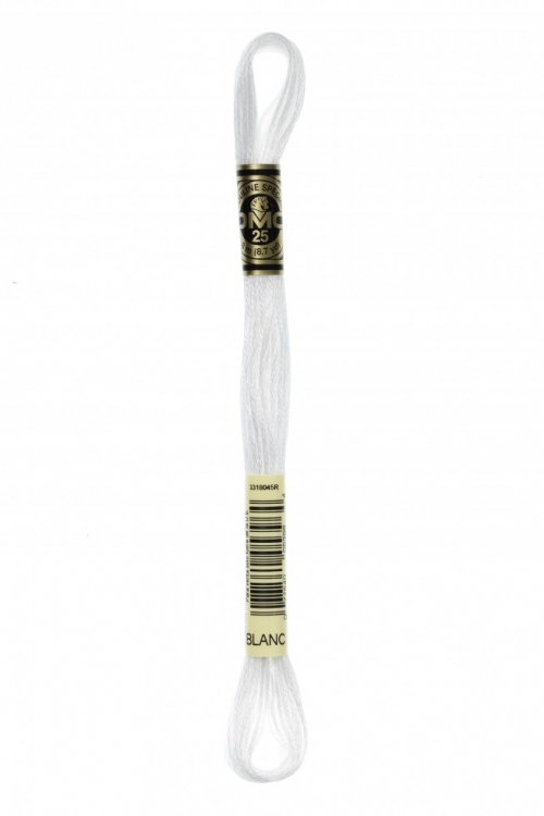 DMC Stranded Cotton Embroidery Thread Blanc White