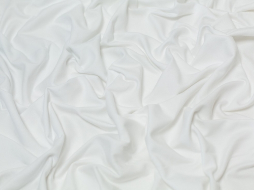 Minerva Core Range Medium Loop Back French Terry Stretch Knit Fabric White