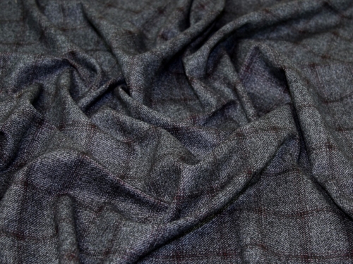 Wool Blend Coating Fabric Pewter Grey