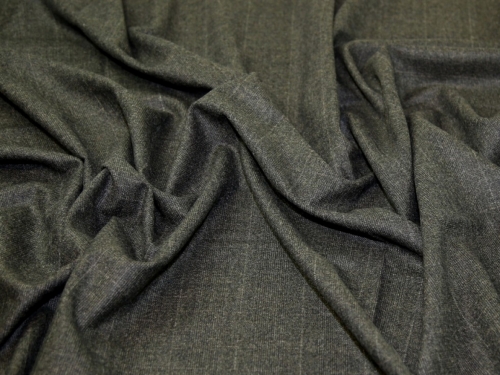 Wool Blend Coating Fabric Olive Grey