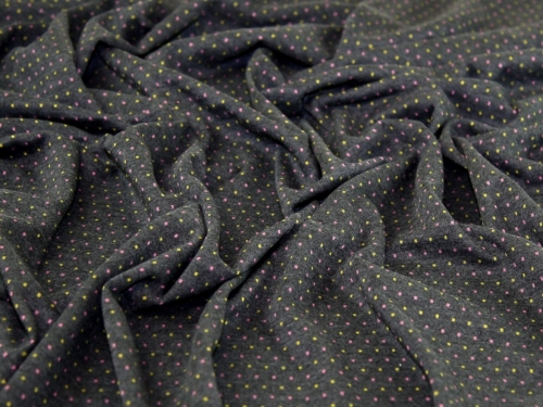 John Louden Jacquard Stretch Knit Fabric Grey