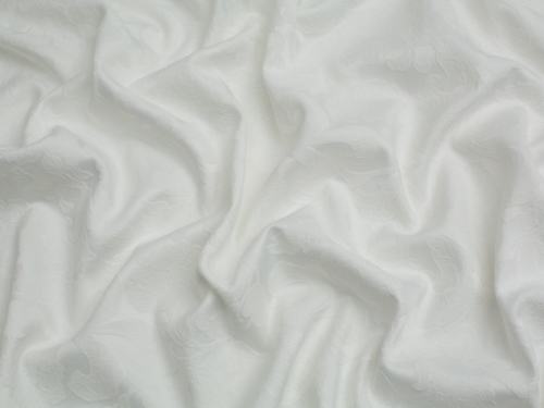 Deadstock Baroque Stretch Woven Jacquard Fabric Ivory