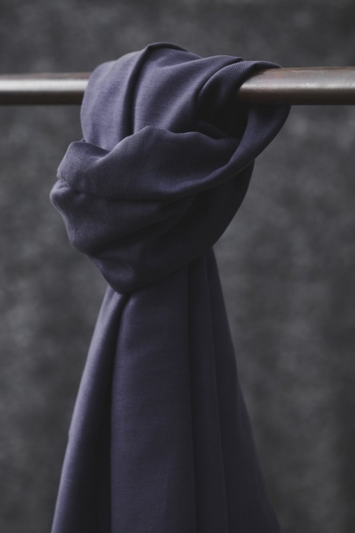 Meet MILK Smooth Drape Tencel Lyocell Twill Fabric Blueberry