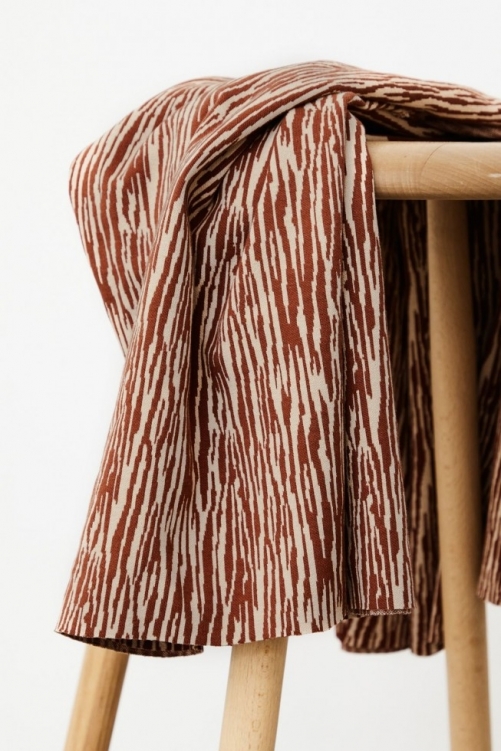 Mind The MAKER Organic Jacquard Textured Stretch Knit Fabric Sienna & Dune
