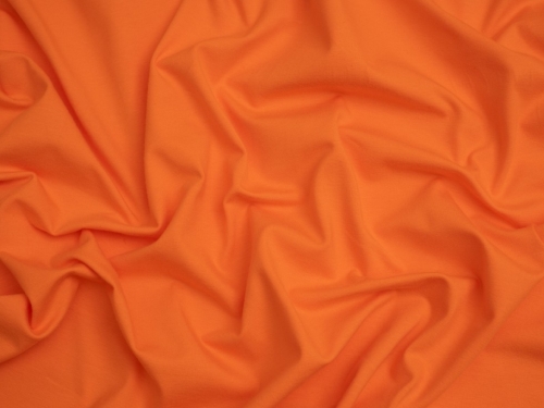 Minerva Core Range Cotton Lycra Jersey Stretch Knit Fabric Soft Orange