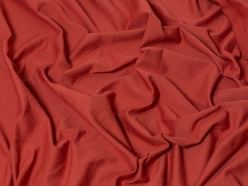 Minerva Core Range Cotton Lycra Jersey Stretch Knit Fabric Paprika