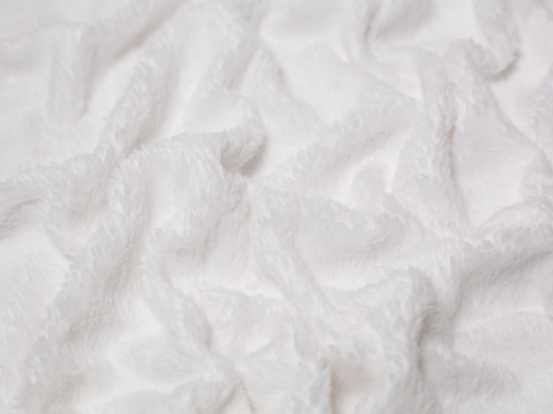 Minerva Core Range Cotton Sherpa Fleece Fur Fabric Snow